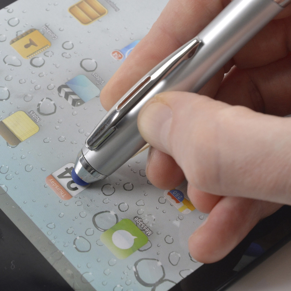Shanghai Soft Stylus Ball Pen (silver barrel)
